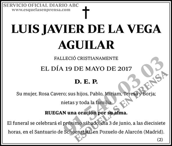 Luis Javier de la Vega Aguilar